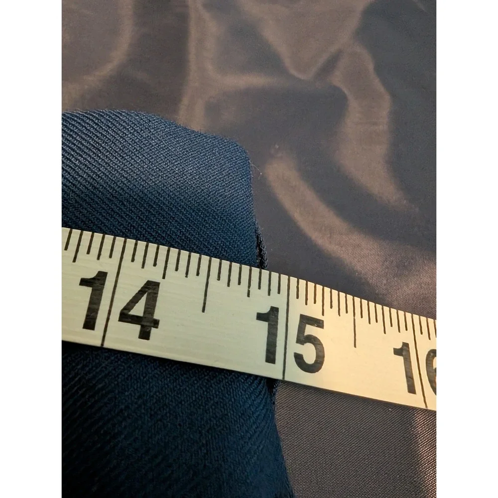 Defense Logistics Agency Dress Pants Men's 33 Blue Wool Blend Twill Flat Front